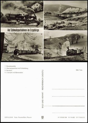 Oberwiesenthal Schmalspurbahnen im Erzgebirge: Streckewalde, Neudorf 1984