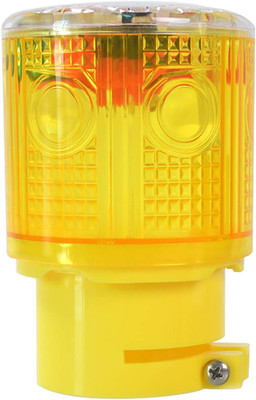 Solar Strobe Warning Light Flashing Lamp: 360 Degree Super Bright LED Wireless I