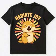 Radiate Joy Cheerful Cartoon Character Art Unisex T-Shirt