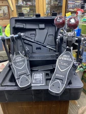 Tama Iron Cobra Powerglide Dual Chain Double Bass Pedal with case. Used.