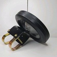 Gate Wheel 8" Rubber Gate Caster Heavy Duty Gate Helper Support Wheel Side Mount