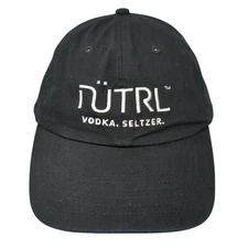 Nutrl Vodka Seltzer Slideback Baseball Cap Black One Size Adjustable Big X