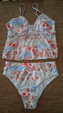 Retro Pink Floral Tankini size - Large and Extra Large