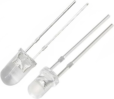 70pcs Flickering LED Diodes 5mm Clear Round Lens 7 Colors Warm White Red Blue