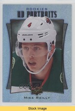 2016-17 Upper Deck UD Portraits Rookie Rainbow Green Foil Mike Reilly READ 7l6