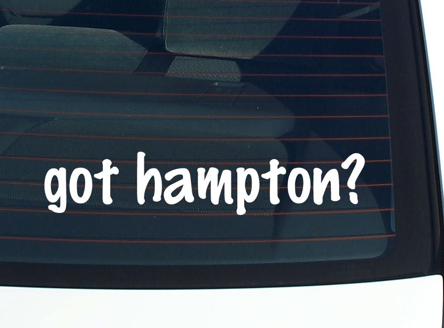 Hampton Family Name Funny Car Decal Bumper Sticker Vinyl Window Pride