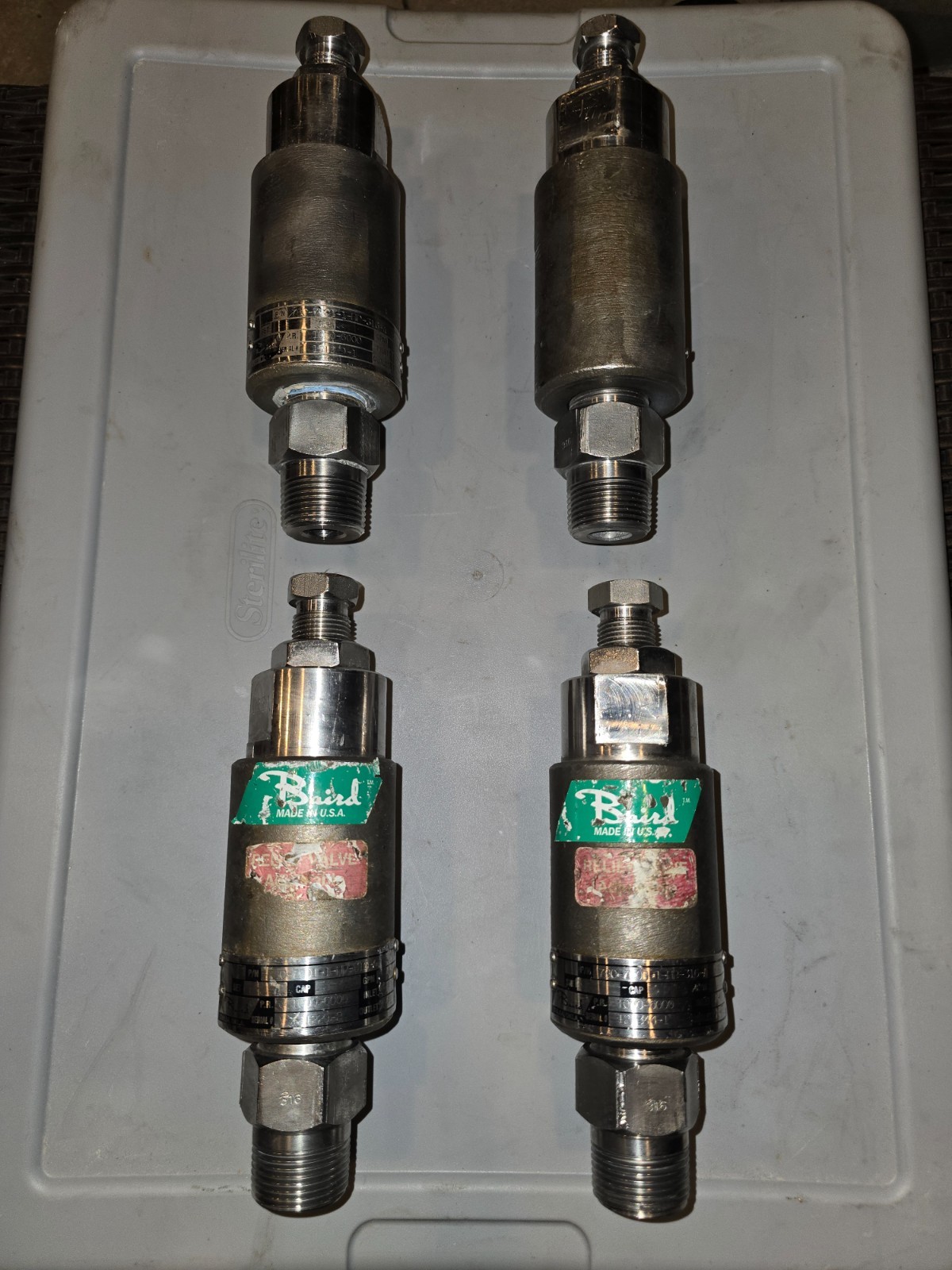 Baird 780-7801-1 HP 316 SS Pop-Off Relief Valve 1" NPT 1000-6000 PSI