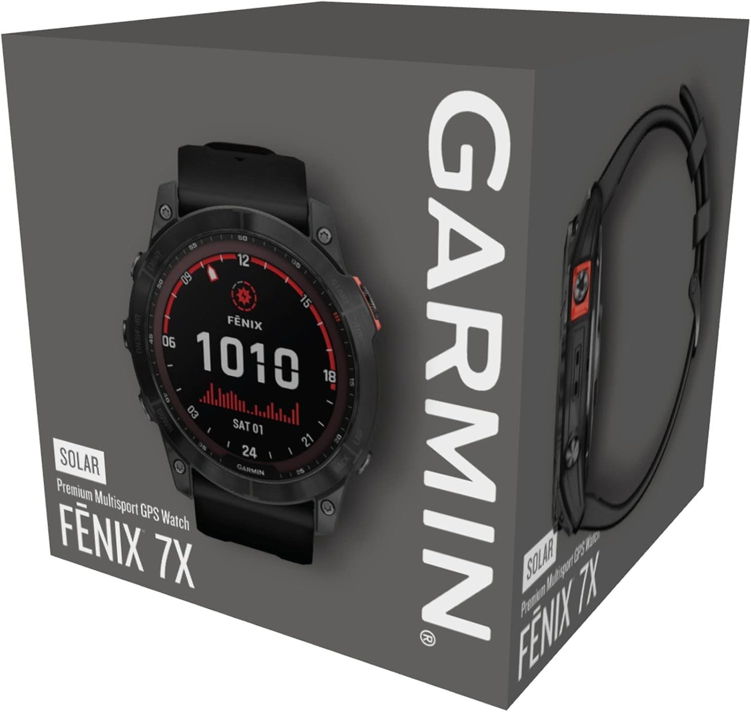 Garmin fēnix 7X SOLAR (51 mm), Large Multisport GPS Smartwatch, Solar Charging,