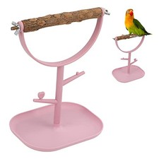 Bird Stand Tabletop, Parrots Training Stand Wood Birds Playstand Bird Play
