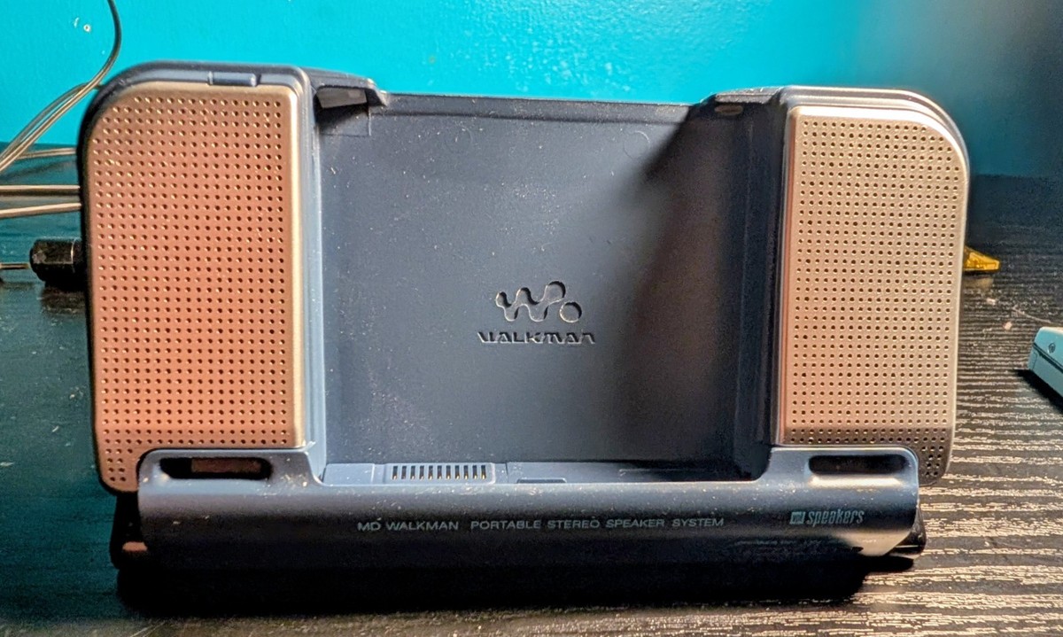 SONY MZ-E810SP minidisc MD walkman player speaker set Complete