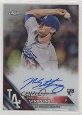 2016 Topps Chrome Rookie Auto Refractor 130/499 Ross Stripling #RA-RS Auto 7i2