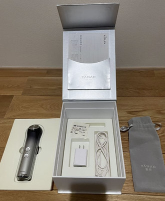 YA-MAN Bloom WR S12-YL Silver Black RF EMS Device Box Japan [Tested]