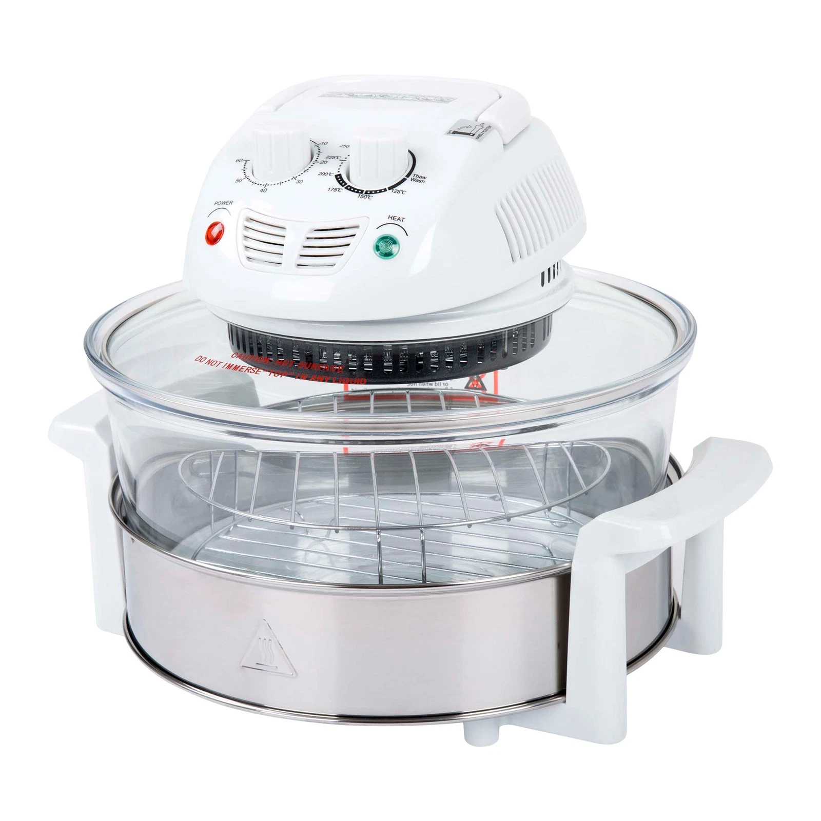 Glass Air Fryer Halogen Oven with 12 to 17 Quart Capacity, White
Opens in a new window or tab