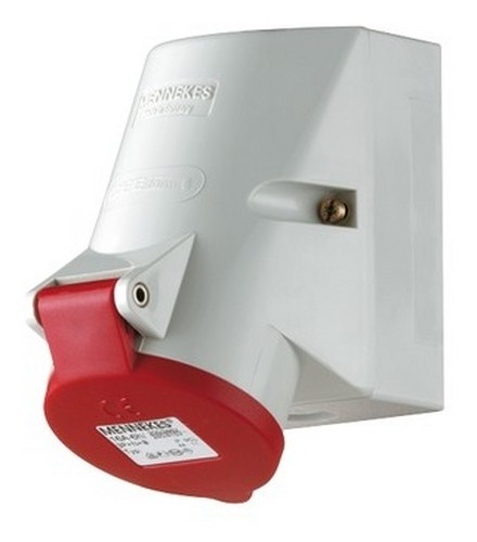 Mennekes Cee-Steckdose 5P 16A 6H 400V/Rot IP44 Aufputz Schraublose... 3331-image