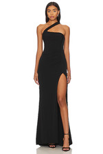 Nookie Alba Gown in Black Long Formal Party S NWT $309