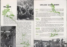 1939 NORTH CAROLINA PHOTO TRAVEL BROCHURE HUNTING FISHING PARKS FORESTS VG