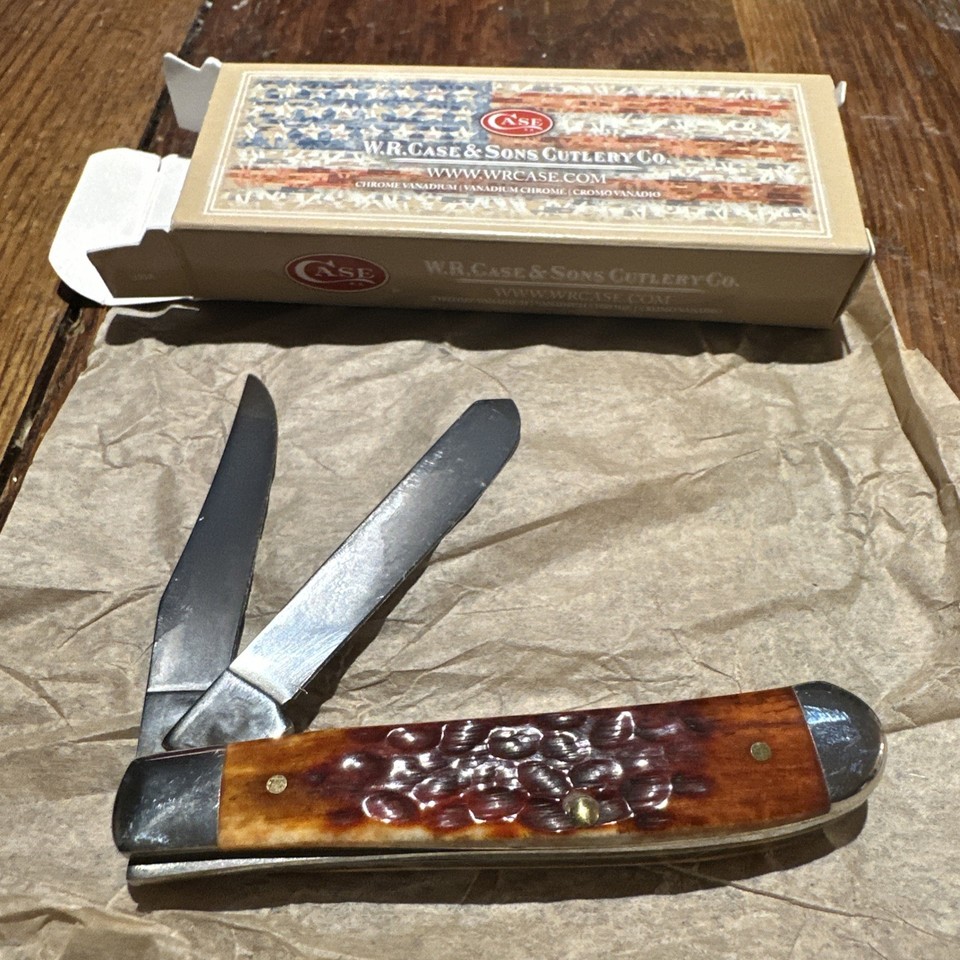 Case XX Mini Trapper Pocket Knife Chestnut Bone Jig NEW | eBay