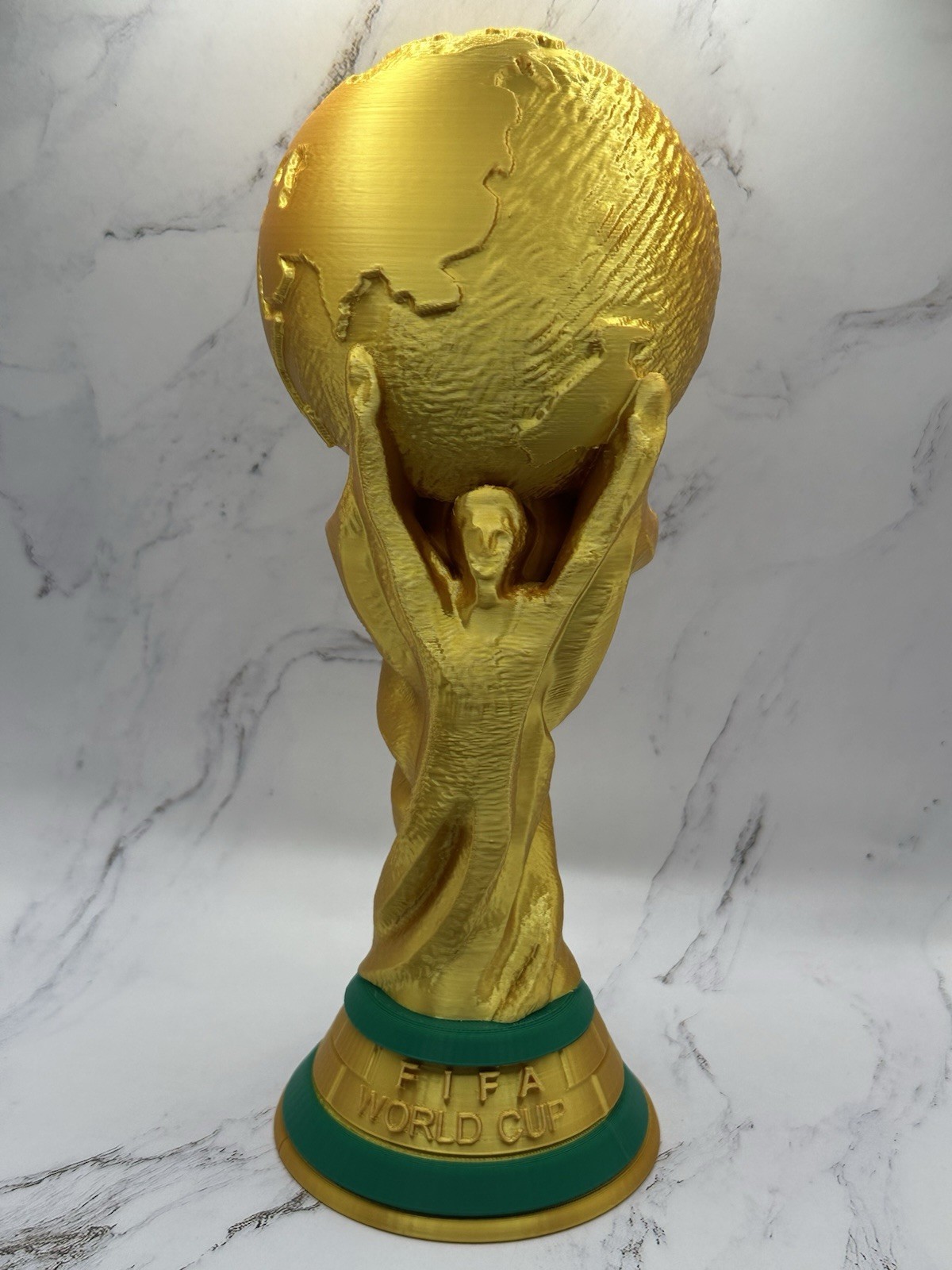 World Cup Trophy Style Gold Display Statue – Scaled Replica Collectible Prop