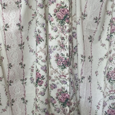 WP Steven s Rose Bud Victorian Cottage Curtain Set USA Vintage 42 x85  Each