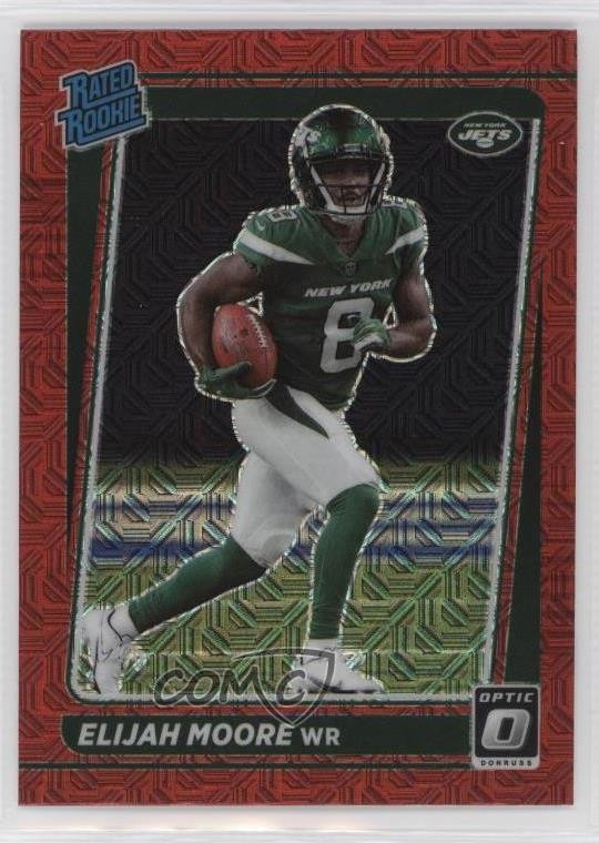 2021 Panini Donruss Optic Rated Rookie Red Mojo Prizm Elijah Moore #216 6er