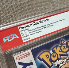 Pokemon Blue Version CIB Complete In Box Gameboy IMP Graded PSA 7.5