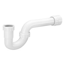 1-1/2" White P-Trap Sink Drain Kit - Bathroom Kitchen Basin Waste Pipe NEW