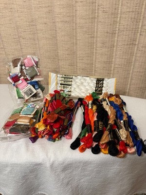 Thread! Embroidry Thread - 125 Skeins and Cards - New and Used