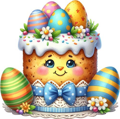 Farbe Ostern Cup Cake Wandbild Schlafzimmer Kinderzimmer Van Vinyl Aufkleber Abziehbild 6 Größen