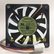 R127010BU 7010  12V 0.45A 7CM 4-pin High-Airflow Fan