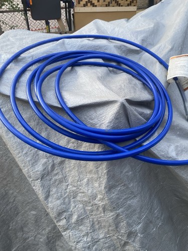Blue and Gray Paint Sprayer Hose with Connectors for Paint Equipment and Tools