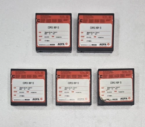   5 COPEX HDP 13 16MM HIGH  CONTRAST DOCUMENT MICROFILM CARTRIDGE 30.5M/100' NEW - product listing photo