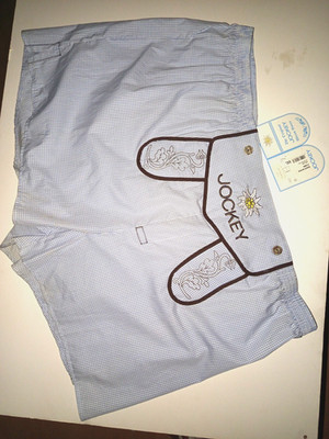 Jockey Herren Wies'n Boxer Trachten  Shorts Unterhose Blau Kariert Gr 6XL Neu