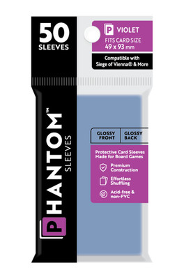 Phantom Sleeves: Violet Size (49mm x 93mm) 50 ct Brand New