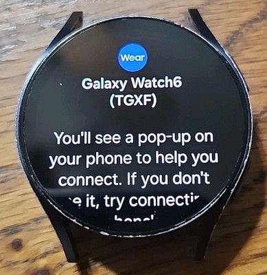 Unlocked Samsung Galaxy Watch6 Stainless Steel Smartwatch SM-R935U Face Only