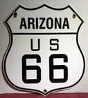 VINTAGE STATE OF OKLAHOMA U.S. US ROUTE 66 PORCELAIN 13” ROAD HIGHWAY SIGN