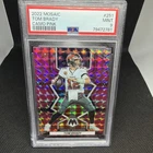 2022 Panini Mosaic Tom Brady #251 CAMO PINK PRIZM PARALLEL PSA 9