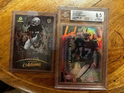 Davante Adams Raiders #/199 BGS 8.5 Calling Cards + #/100 Luminance Lot