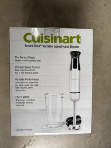 Cuisinart Smart Stick Variable Speed Hand Immersion Blender New In Box HB-120PC