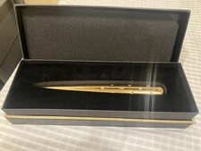 NEW IN BOX L'Objet Gold Stars Letter Opener Gold Tone with Crystals