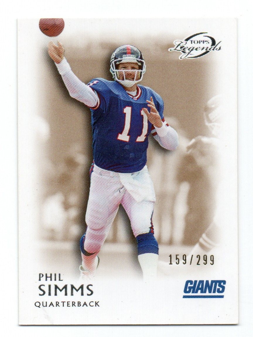 2011 Topps Gridiron Legends Phil Simms Bronze 159/299 Giants 23