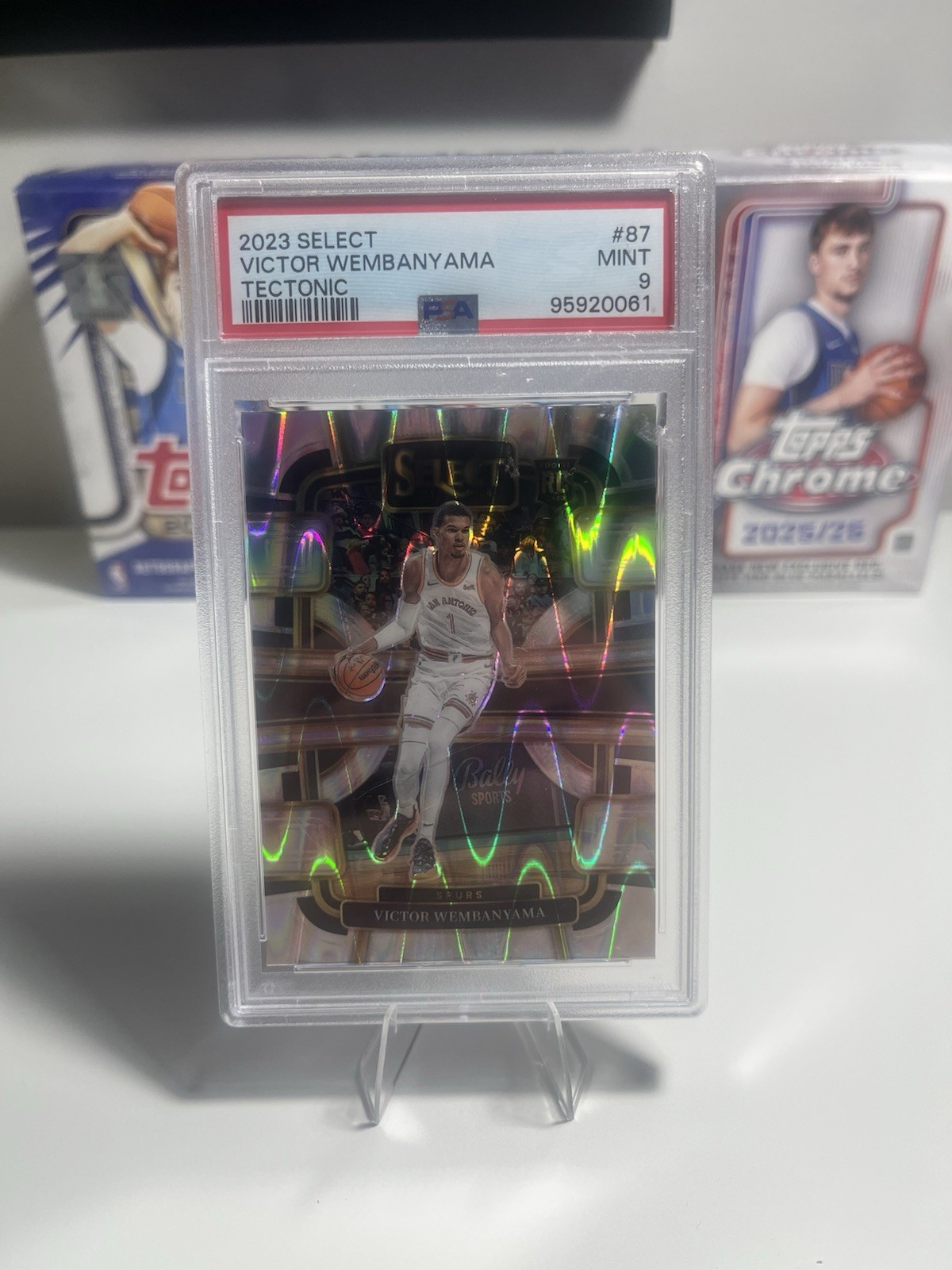 2023-24 Panini Select - Concourse Victor Wembanyama Tectonic PSA 9 (RC)