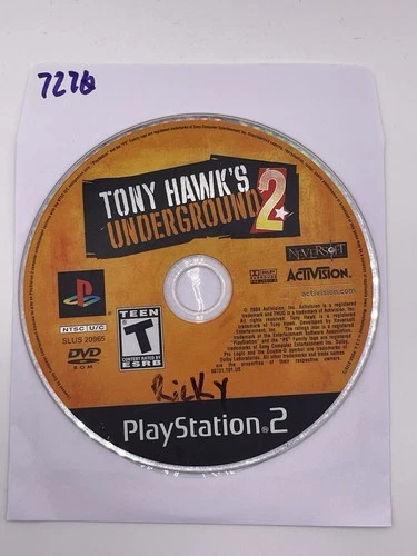 Tony Hawk's Underground 2 (Sony PlayStation 2, 2004) PS2 Disc Only 7270