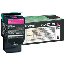 Lexmark C544 Magenta Extra High Yield Toner Cartridge (C544X1MG), 4,000 pages