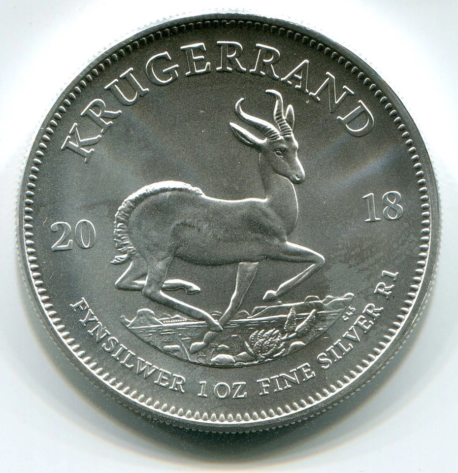 South Africa 2018 1 ounce Silver Krugerrand Brilliant Uncirculated Coin - Image 4 of 4