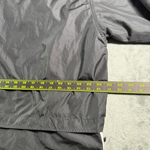 Chaqueta cortavientos suéter Adidas de colección 1/2 cremallera con capucha ligera negra L - Imagen 11 de 12