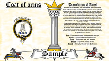 Macalam-Mcullum COAT OF ARMS HERALDRY BLAZONRY PRINT