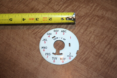 Vintage Western Electric 150B Dial Number Plate I-49 Has A Z See Pix!!