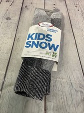 Thorlos Moderate Cushion Kids Snow Socks Black Size 4.5 New With Tags