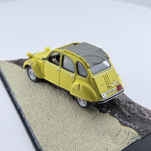 CITROEN 2CV MODEL CAR JAMES BOND FOR YOUR EYES ONLY FILM YELLOW 1:43 SCALE IXO K - Picture 17 of 18