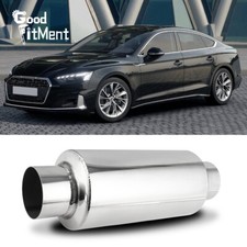 For Audi A5 Sportback TFSI 2.5" In/Out Exhaust Muffler Resonator Deep Tone - 12"